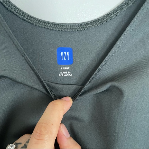 YEEZY GAP BALENCIAGA SECOND SKIN TANK - Dark Green - Picture 4 of 5